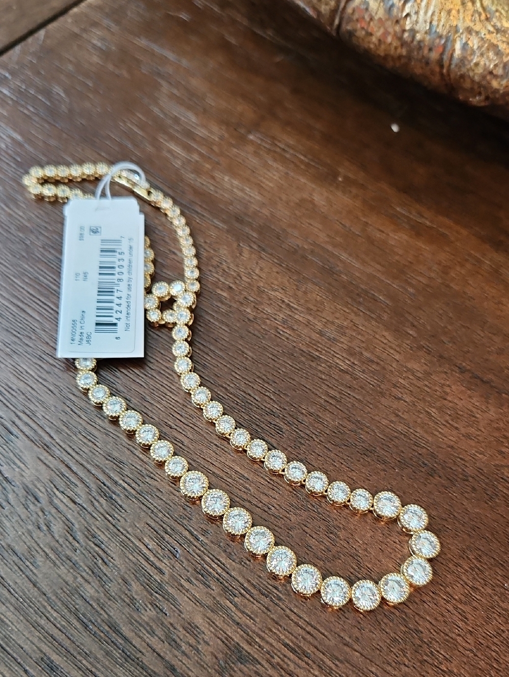 Ralph Lauren Cubic Zirconia Tennis Collar Necklace, 17" + 3" extender